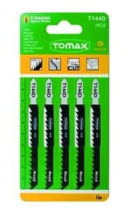 TOMAX T-144D ( AHŞAP ) ( 5PCS ) DEKOPAJ BIÇAK WOOD DEKOBAJ ( HCS ) ( 4MM TESTERE ) ( 5-50MM KALINLIK KESİCİ )*5X1