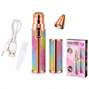 BATTERY OPERATED K-13 HX-203A-B ( 2IN1 BAŞLI & SİMLİ & RUJ MODEL & USB ŞARJLI ) YANAK & BURUN KIL TÜY ALMA MAKİNESİ*120                     qwe05