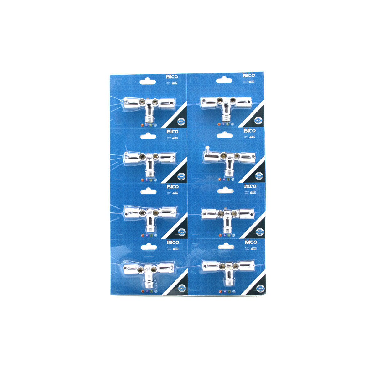 İBİCO K13-087 ( ÇİFTLİ = 2 BAŞLI ) TAHARAT MUSLUK ( AÇ-KAPA ) ( VAKUMLU AMBALAJ )*8X15