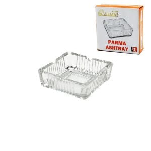 GLASS ELMAS ( PARMA ASHTRAY ) MR-860 ( KARE ) ( CAM ) KÜLLÜK ( 10.5X10.5CM & Y: 3.5CM ) ( BRKT-489115 )*48