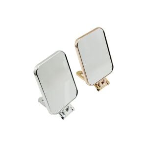 İBİCO İ15-017 -950-3 ( DİKDÖRTGEN ) ( 15X11.5CM ) MAKYAJ AYNASI ( ÇİFT TARAFLI ) ( BRONZ & GÜMÜŞ PLS.ÇERÇEVE ) ( KATLANIR AYAKLI )*72