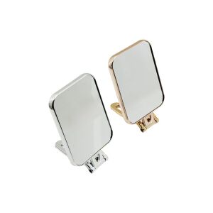 İBİCO İ15-017 -950-3 ( DİKDÖRTGEN ) ( 15X11.5CM ) MAKYAJ AYNASI ( ÇİFT TARAFLI ) ( BRONZ & GÜMÜŞ PLS.ÇERÇEVE ) ( KATLANIR AYAKLI )*72