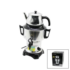 ARMAĞAN AKS-1001 4.5LT (3.5LT+1LT) ( TEK MUSLUK ) ( KLASİK ÇAY SETİ= DEMLİK & SU KAZANI ) ELEKTRİKLİ SEMAVER ( 1100W ) ( 5A ) ( GİZLİ REZİSTANS )*4