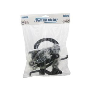 İBİCO İ18-011 ( PLASTİK ) BİSİKLET FREN TAKIMI SET ( 2PCS FREN KOLU & 1PCS FREN TELİ  & 4PCS FREN MEKANİZMA & PABUÇ )*30