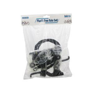 İBİCO İ18-011 ( PLASTİK ) BİSİKLET FREN TAKIMI SET ( 2PCS FREN KOLU & 1PCS FREN TELİ  & 4PCS FREN MEKANİZMA & PABUÇ )*30
