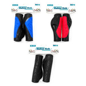 İBİCO İ18-013 ( 2PCS SET ) ( RENKLİ & SİLİKON ) BİSİKLET ELCİK*20X5
