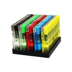 KOKO-518 ( ŞEFFAF RENKLİ PLASTİK ) MANYETÖLLÜ ( UZUN ) CEP ÇAKMAK ( GOLD ALEVLİK ) ( MANYETOLU )*50X20