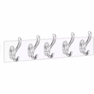 BAYSA-136 ( 5 KOLLU=6.2CM ) MİKA KRİSTAL PLASTİK ( ŞEFFAF ASKI ) ( ŞEFFAF PVC YAPIŞKANLI MONTAJ ) ( 6.4X29.3CM )*30X10