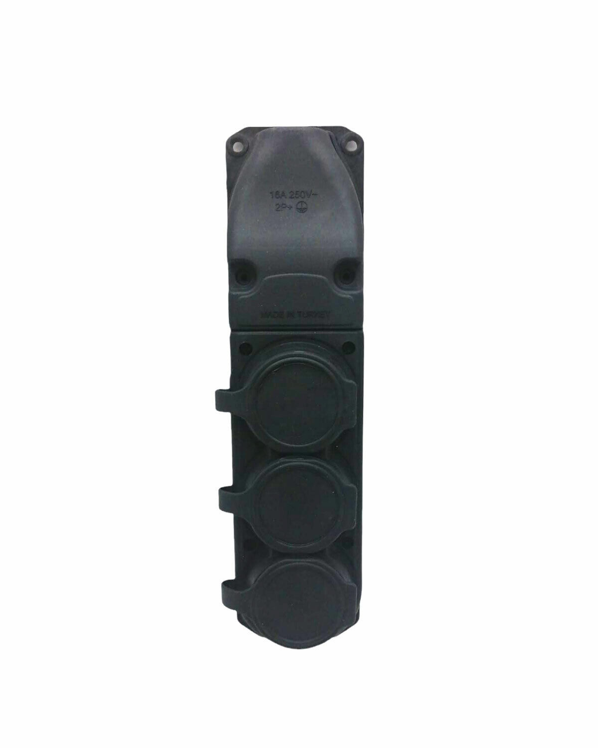 VEETRİN KP-1163 ( 3LÜ ) ( KAUÇUK ) TOPRAKLI ( KLEMENS KAPAKLI ) ( 16A & 250V ) ( KAUCUK )*8X6