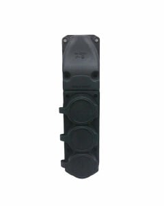 VEETRİN KP-1163 ( 3LÜ ) ( KAUÇUK ) TOPRAKLI ( KLEMENS KAPAKLI ) ( 16A & 250V ) ( KAUCUK )*8X6