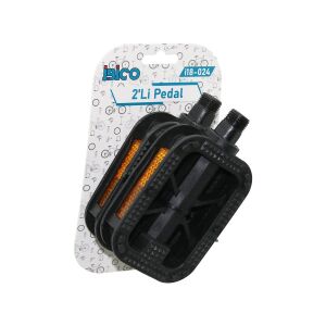 İBİCO İ18-024 ( 2PCS ) ( KÜÇÜK=8.7X6.5CM ) BİSİKLET PEDALI ( YAN REFLEKTÖRLÜ ) ( TÜM BİSİKLETLERE UYUMLU )*10X5