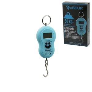 ASSUR ASR-8061 ( GÜLEN YÜZ ) DİJİTAL TERAZİ TARTI ( EL KANTARI ) ( KANCALI ) ( 50KG )*100