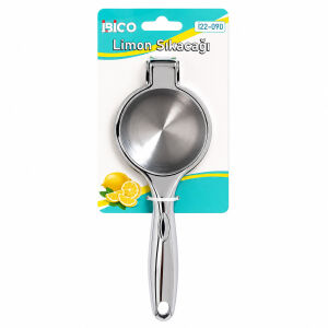 İBİCO İ22-090 ( LÜX ) ( KOLLU PRES MODELİ ) ( ÇELİK METAL ) LİMON & MEYVE SIKACAK ( ÇAP: 7CM ) (DERİNLİK: 4CM) (SAPLI : 21.5CM)*48