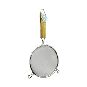 İBİCO İ22-303 ( 16CM ) ( 2 KULAKLI ) ( AHŞAP SAPLI ) TEL SÜZGEÇ ( METAL ÇERÇEÇEVE ) ( SAP: 14.5CM )*12X20