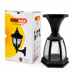 NİSALUCE EBH01-S ( E27 & IP44 ) ( SİYAH ) ( 60W ) ( SET ÜSTÜ ) (BAHÇE-BALKON) SOKAK LAMBASI & ARMATÜR*24