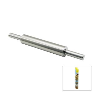 İBİCO İ22-121 VOCEN ROLLİNG PİN ( ÇELİK METAL ) ( MERDANE & HAMUR ) RULOSU (MERDANE: 25CM & SAP: 2X9CM =T.UZUNLUK:43CM)*48