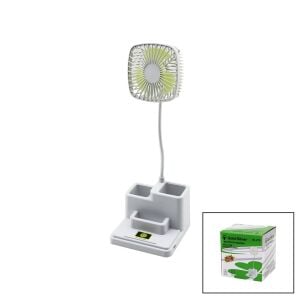 GOLD SİLVER GS-270 (KALEMLİKLİ) M.ÜSTÜ VANTİLATÖR (USB ŞARJLI) (FAN:8.9CM& AKROBAT AYAK=23CM+KALEMLİK:36.5CM)(TELEFONLUK)*60