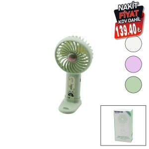 WINNBOSS EKL-14 (USB ŞARJ) MİNİ EL FANI (ÇAP:8.8CM & Y:18.4CM) (SABİT BAŞLIK) (3KADEME HIZ) (TELEFONLUKLU M.ÜSTÜ AYAK) MİNİ VANTİLATÖR*144