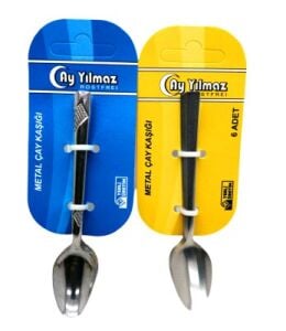AY YILMAZ ( 6PCS ) METAL ÇAY KAŞIK*200
