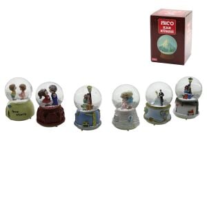 İBİCO İ12-074 ( ORTA BOY & 8CM ) ( PİLLİ & IŞIKLI ) ( MÜZİKLİ ) KAR KÜRESİ CAM ( İNSAN FİGÜRLÜ & DESEN MİX ) RENKLİ*36                     qwe02