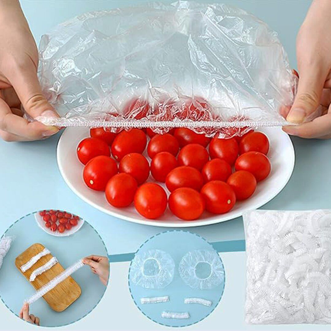 ZHIMIAO% PLASTİC WRAP İM@-6599 ( 100PCS ) ( NAYLON ) ÇOK AMAÇLI ( TABAK & MİNİ TENCERE ) ( BONE KAPAK )*600
