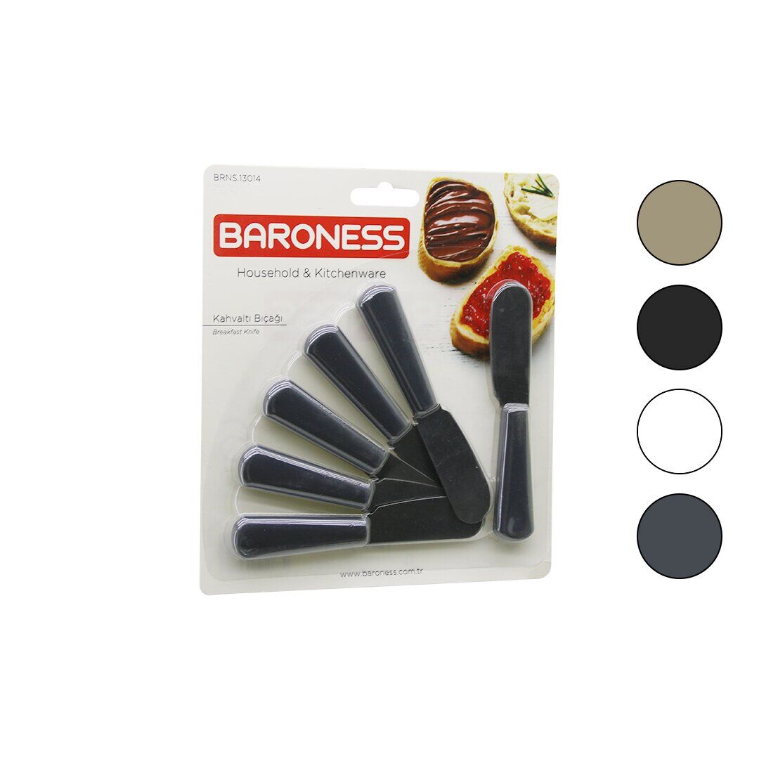 BARONESS BRNS-13014 ( 6PCS ) KAHVALTI VE TEREYAĞI SETİ ( 11CM )*120