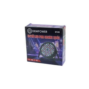 DEMPOWER DP-691 ( 54 LED ) SAHNE IŞIĞI ( 4 FARKLI RENK ) ( YÜKSEK GÜÇ & AKILLI SOĞUTMA & SES KONTROLÜ ) ( AC110-220V ) *20
