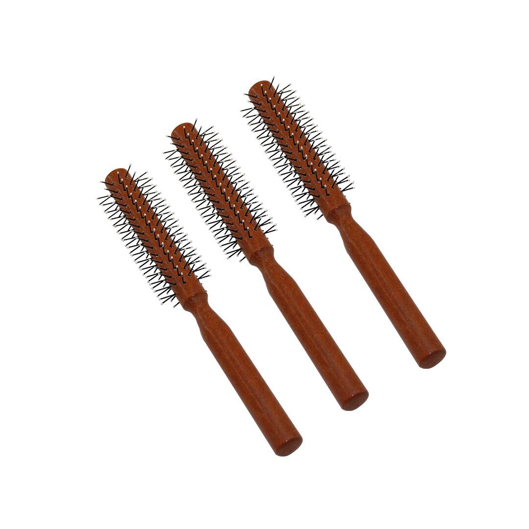 İBİCO İ15-032 ( BONCUKLU PLASTİK ) SAÇ FÖN FIRÇASI & TARAK ( AHŞAP SAPLI )*12X60