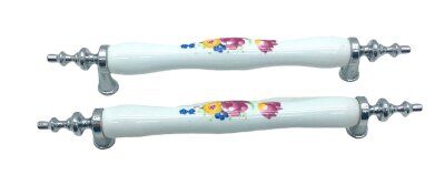 İBİCO-911 ( ORTA & 13CM ) ( KROM ) PORSELEN KULP*10X5