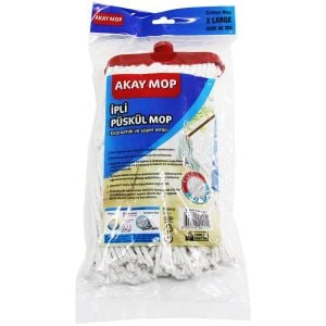 WERMOPLAST SİLVER WM-510 ( GENİŞ SAP TUTACAK ) ( ÖRGÜLÜ İPLİ= 27CM ) PÜSKÜL MİKROFİBER ENDÜSTRİYEL MOP*50