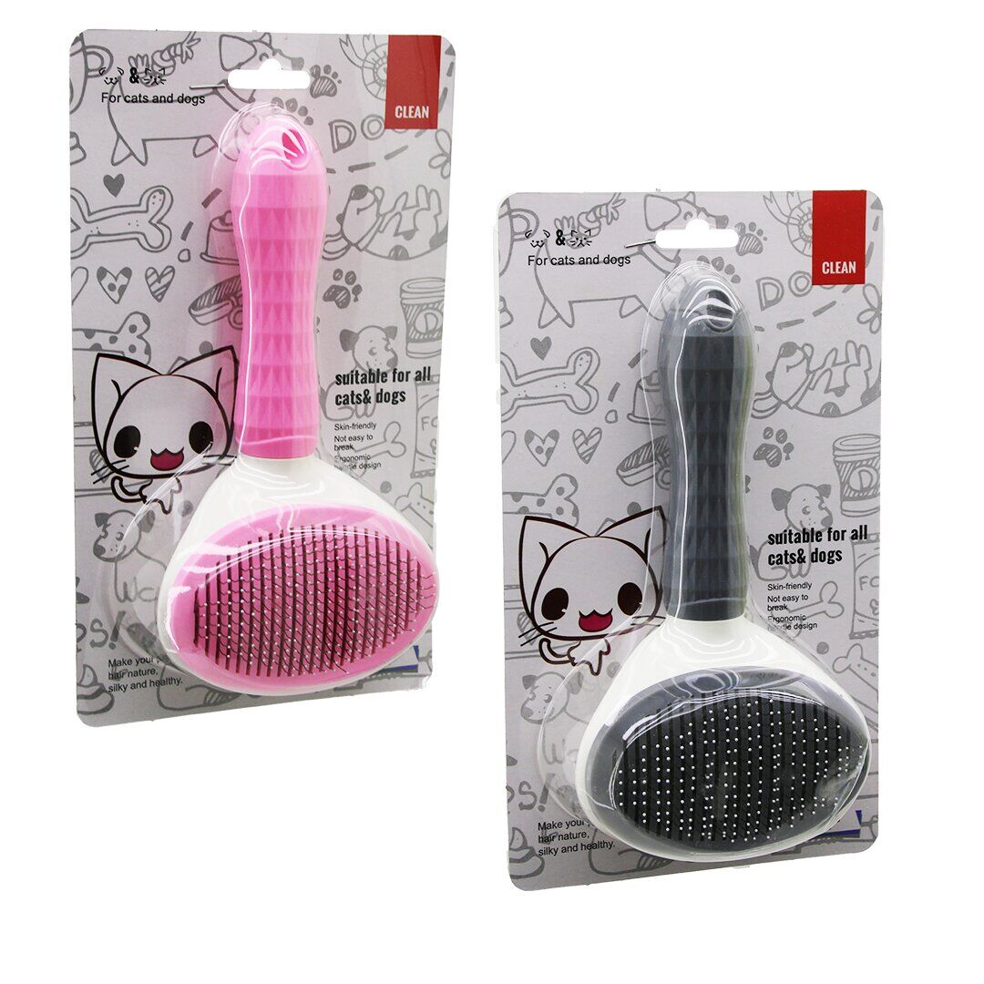 İBİCO CLEAN İ21-068 (PRATİK PET TÜY FIRÇASI) (KEDİ - KÖPEK TARAK & TEMİZLİK FIRÇASI) (BAS TUŞA=TARAK TEMİZLE) (PET SHOP)*100