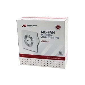 MUTLUSAN-001 211 000 200 00 00 ME-FAN (200) (8'') BANYO TUVALET HAVALANDIRMA ASPİRATÖRÜ (40W) (1000RPM) (200M3/H)*6