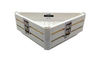 OM-2013-0695-ÇELİKAYNA ACERO-20397 ( BEYAZ ) ( ÜÇGEN ( ÇUKUR ) PRATİK RAF ÜNİTESİ PLASTİK*6