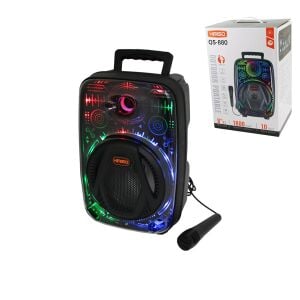 KIMISO PLATOON QS-880 PL-4657 KARAOKE ( MİKROFONLU ) WİRELESS HOPARLÖR & SPEAKER ( FM RADIO ) ( IŞIKLI ) ( USB ŞARJLI ) (10W & TF & AUX) ( 1X8'' INCH )*8
