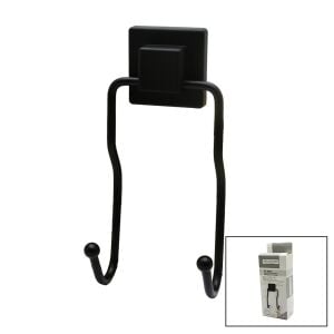 ORSA-901 ( SİYAH & 2Lİ METAL ) SARKIK ASKI ( KARE GÜÇLÜ YAPIŞKANLI ) ( 8X9X19CM)*12