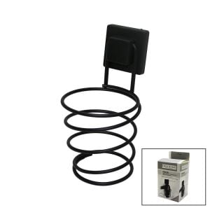 ORSA-915 ( SİYAH & METAL ) FÖNLÜK FÖN MAKİNE ASKISI ( KARE MACUN YAPIŞKANLI ) (10X11X15CM)*6=K