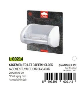QLUX L-00214 YASEMEN KAPAKLI WC KAĞITLIK*36