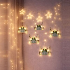 WINNBOSS EKL-09-05 ( 3MT ) ( FİŞLİ & EKLEMELİ ) RAMAZAN DEKOR LAMBA & PERDE LED ( YEŞİL CAMİ & YILDIZ )*50