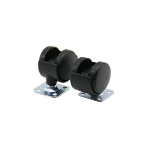 ERECT ERC-005 ( DÜZ DÖNER TABLALI & 40MM ) ÇİFTLİ PLASTİK TEKER*10X30
