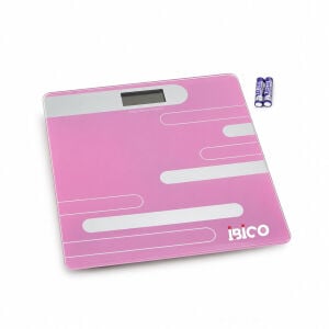 İBİCO İ11-024 ( DİJİTAL & PİLLİ ) ( RENKLİ CAM ) CAM BANYO BASKÜL TERAZİ TARTI ( LCD EKRAN ) ( 180KG/50GR ) ( 26X26CM )*10