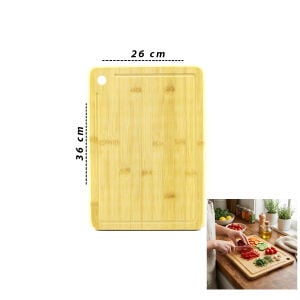 İBİCO İ22-397 ( 26X36X1.8CM ) ( AHŞAP BAMBU ) KESİM PANOSU & KESME TAHTASI*20