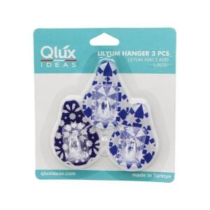 QLUX L-00292 ( 3PCS ) LİLYUM YAPIŞKANLI ( MİKA KRİSTAL PLASTİK ) ASKI*60