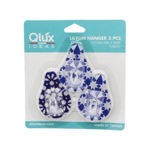QLUX L-00292 ( 3PCS ) LİLYUM YAPIŞKANLI ( MİKA KRİSTAL PLASTİK ) ASKI*60