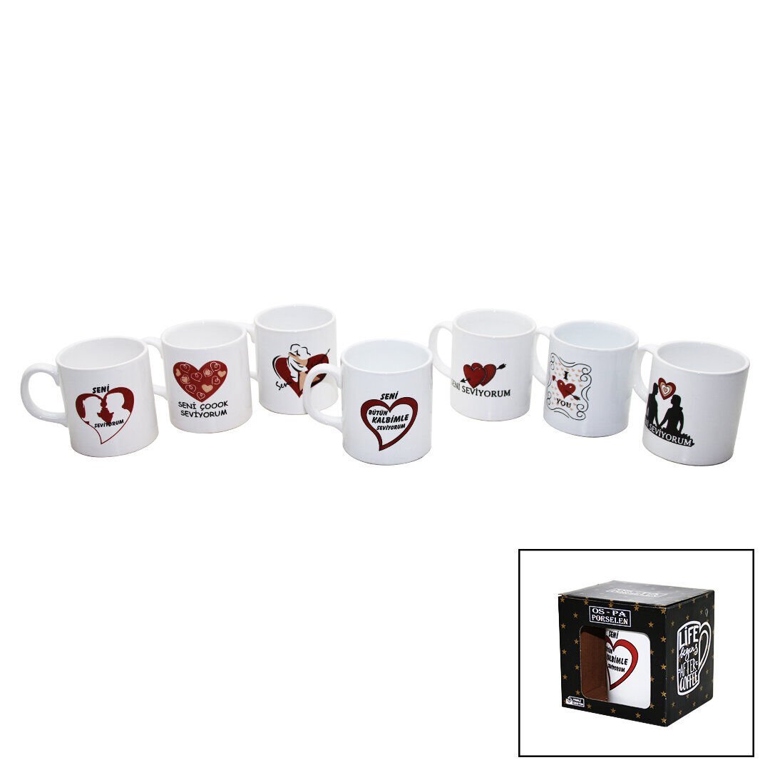 OS-PA ( KALPLİ ) SERAMİK KUPA BARDAK*36=K