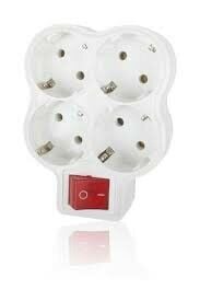 FETİH ELEKTRİK KOD-107-04 ( 4LÜ ) ( ANAHTARLI ) ( PAPATYA YONCA )  GOLYAT*12X10