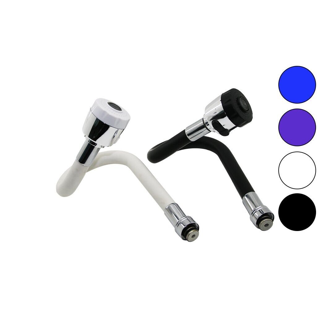 İBİCO ( POŞETLİ ) ( TOPAÇ BAŞLI KROM ) (RENKLİ SİLİKON KAPLAMA & YAYLI BORULU ) KUBAR & MUTFAK BATARYA UCU*50