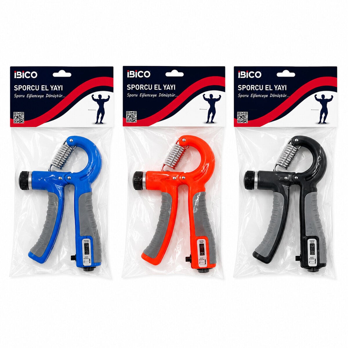İBİCO İ19-020 EGZERSİZ YAYI ( AYARLI & SAYAÇLI ) EL YAYI ( 5-60KG DİRENÇ )*12X15