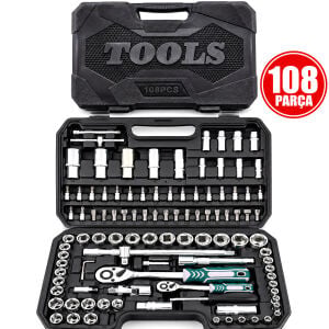 KRT-1170 ( 108PCS ) LOKMA SETİ ( LOKMA & SOKET & BİTS ADAPTÖR & 2AD.CIRCIR KOLU ) ( PLASTİK ÇANTALI )*8