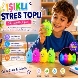 SWEET TOYS ( IŞIKLI & ZABUBU ) STRES TOPU RENKLİ*16X22