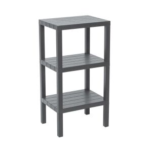 OMBEG OM-0390-3102-0145 ( 3 ( DÜZ ) RAFLI & GRİ ) MODÜLER ÜNİTE PLASTİK*8